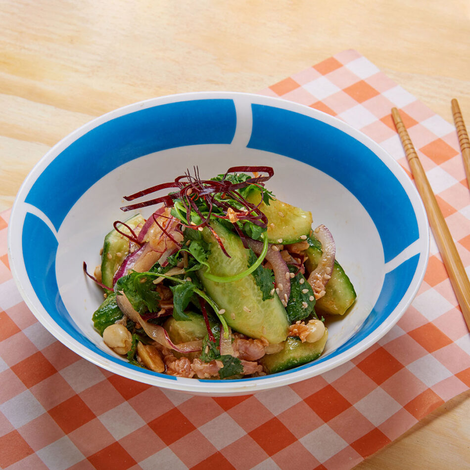 ENSALADA DE PEPINO Y CILANTRO
